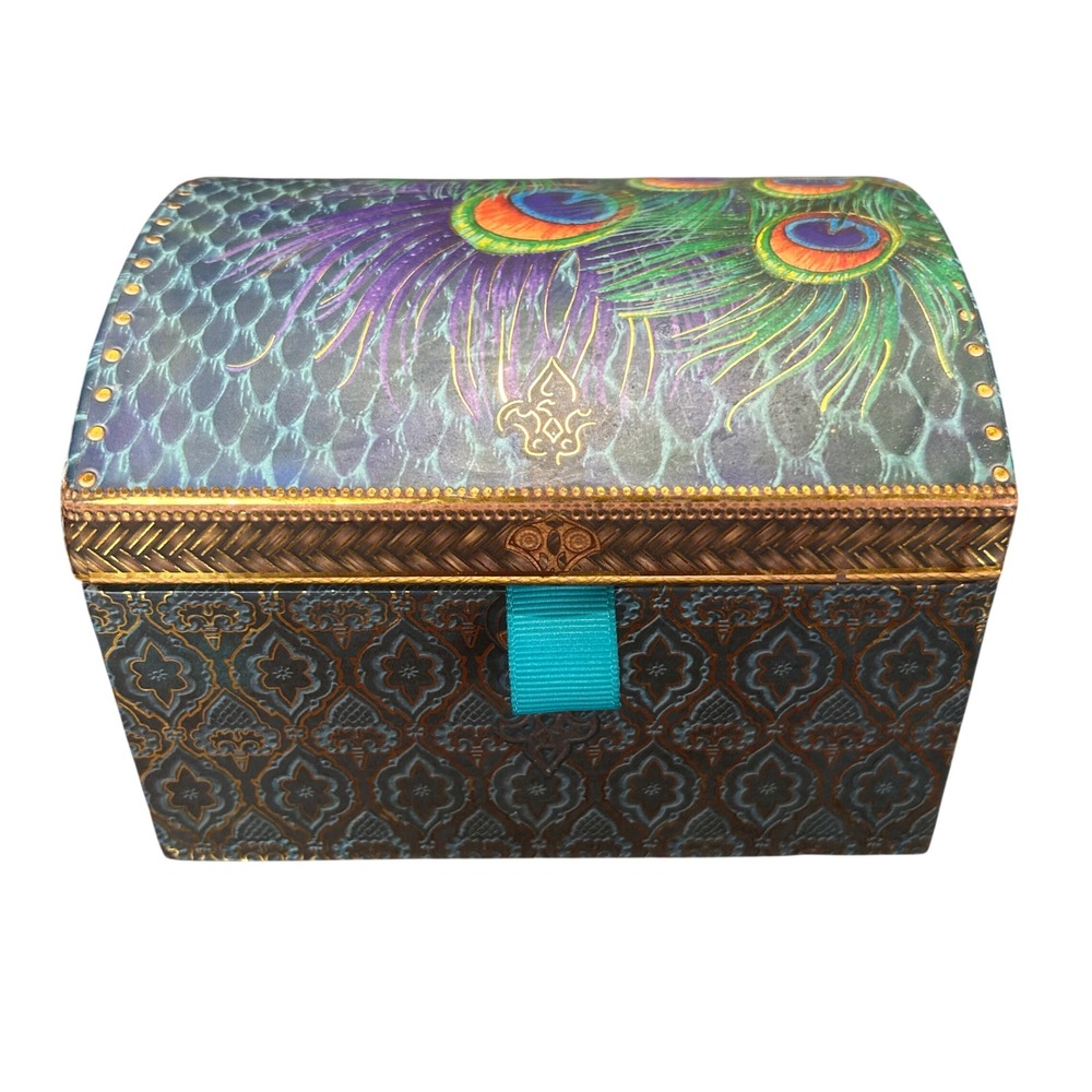 Punch Studio Teal Gold‎ Purple Peacock Musical Box Beethoven Für Elise